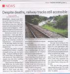 [TODAY] Despite deaths, railway tracks still accessible