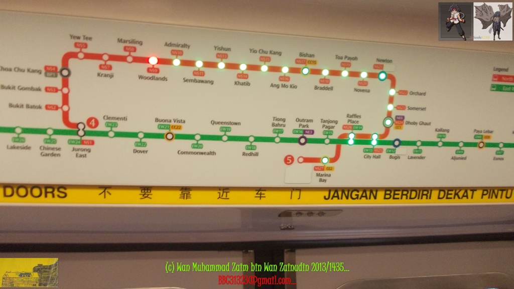 Rajah Laluan MRT Kota Singa.